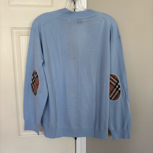 Burberry Elbow Patch Cardigan Sweater - Picture 3 of 4